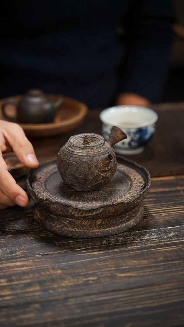 全手工制作 南蛮 侧把壶  110cc