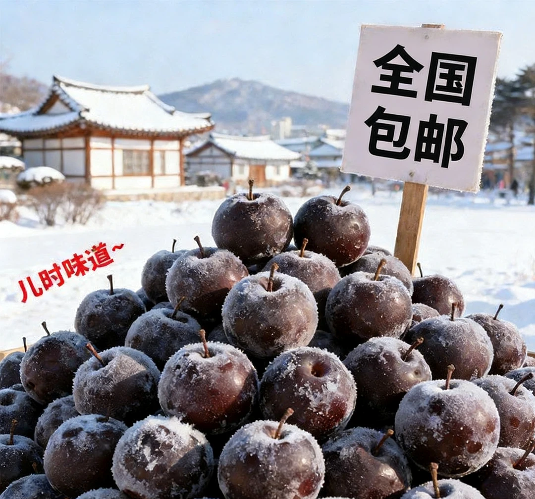 [顺丰空运]东北冻梨新鲜水果黑皮冻苹果梨甘甜爆汁顺丰快递