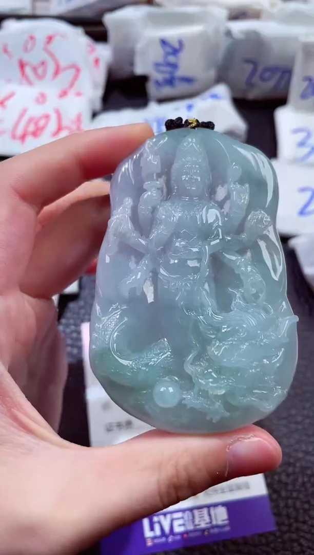 翡翠未镶嵌颈饰00015932千手