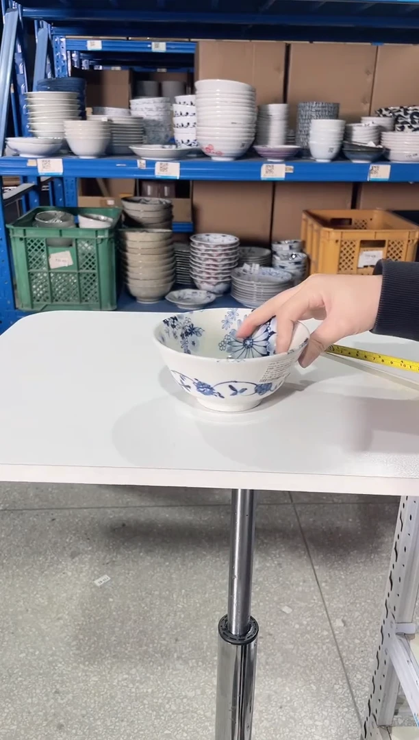 陶瓷花集5.3英寸螺纹碗