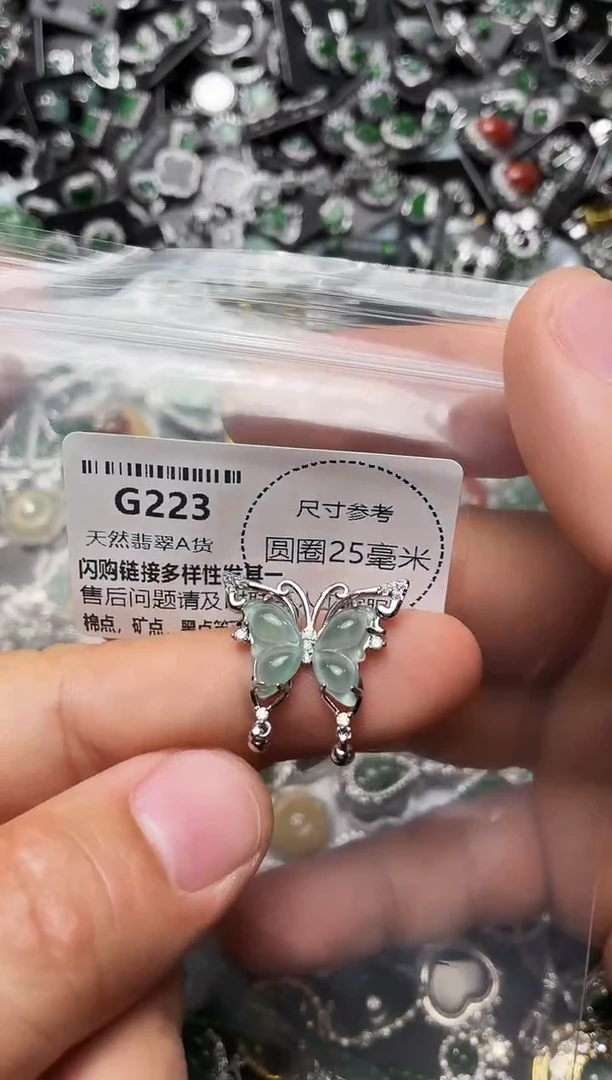 翡翠未镶嵌颈饰G223吊坠