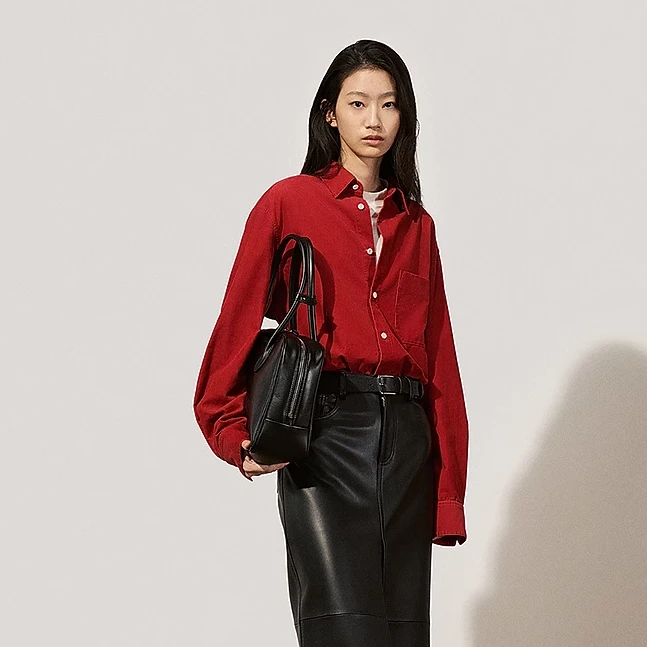 欧家灯芯绒长袖衬衫1SY1010080