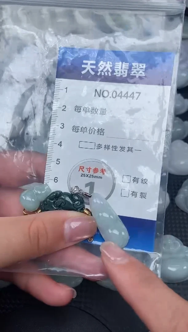 颈饰未镶嵌翡翠纯天然A货翡翠4447