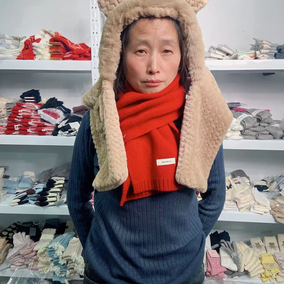 阿姨倾情代言围巾链接