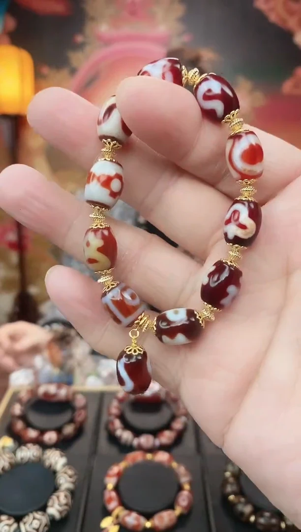 【闪购商品】玛瑙/玉髓手串未镶嵌玛瑙多宝手串