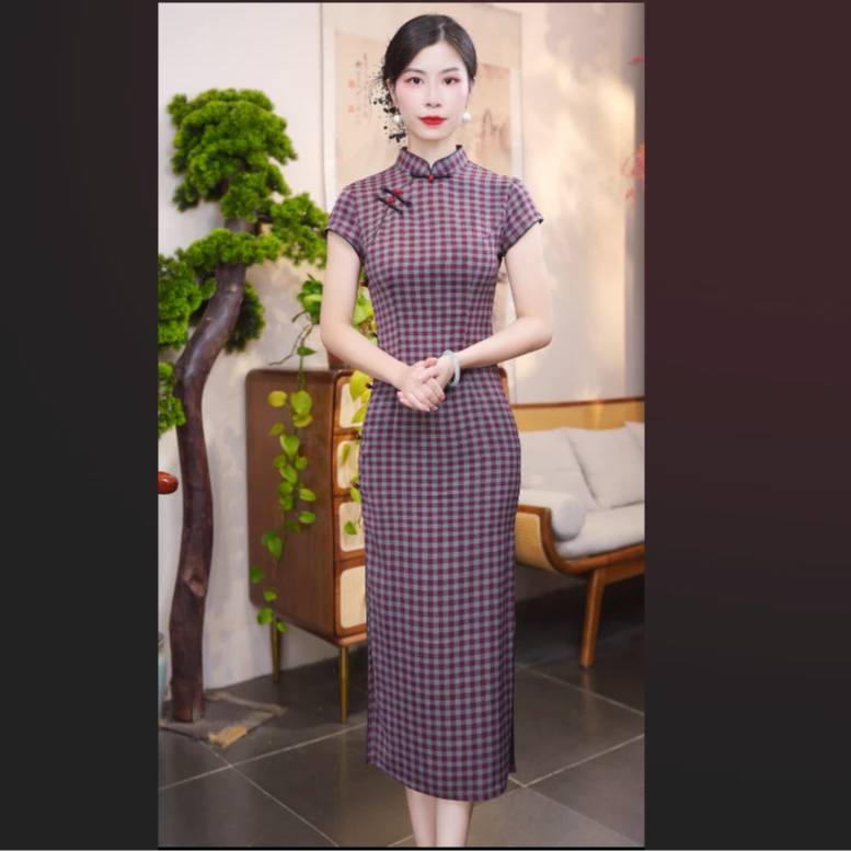 月晨  2025清凉改良旗袍气质日常优雅修身显瘦中国风旗袍夏季