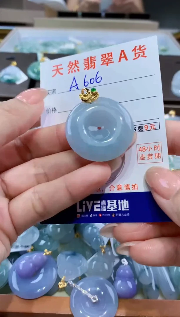 颈饰未镶嵌翡翠天然缅甸翡翠A货挂件