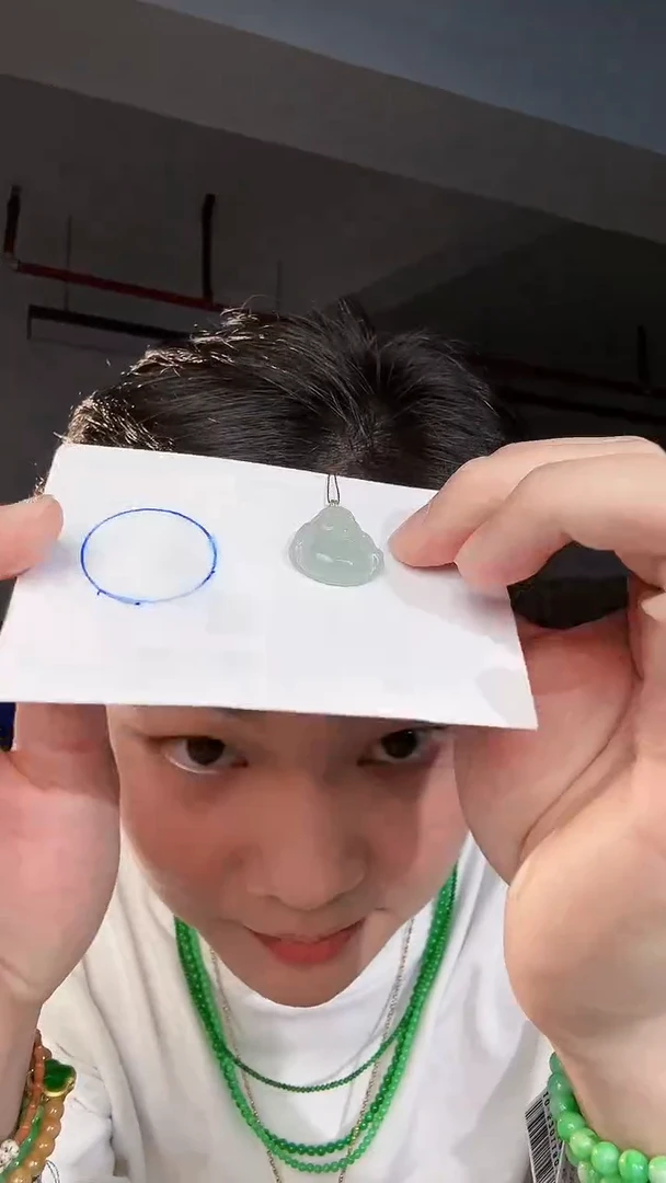 【闪购商品】翡翠颈饰18K金镶嵌缅料A货翡翠/支持复检/一件