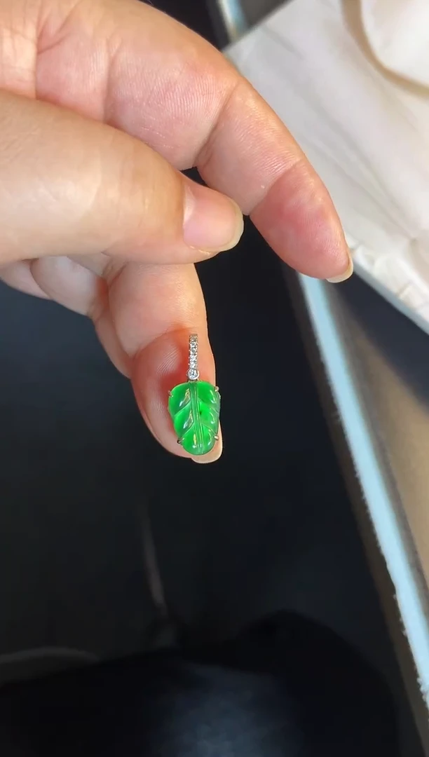 吊坠(不含链)银S925镶嵌翡翠1
