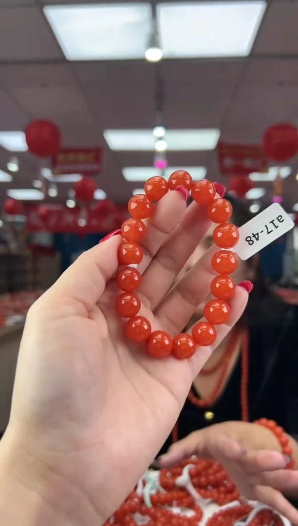 【闪购商品】南红玛瑙珠串未镶嵌多样发其一/12/HS9992271