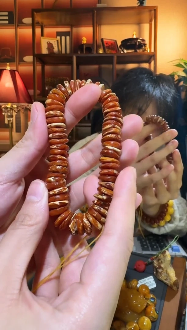 蜜蜡颈饰未镶嵌3971天然蜜蜡珠宝奇石