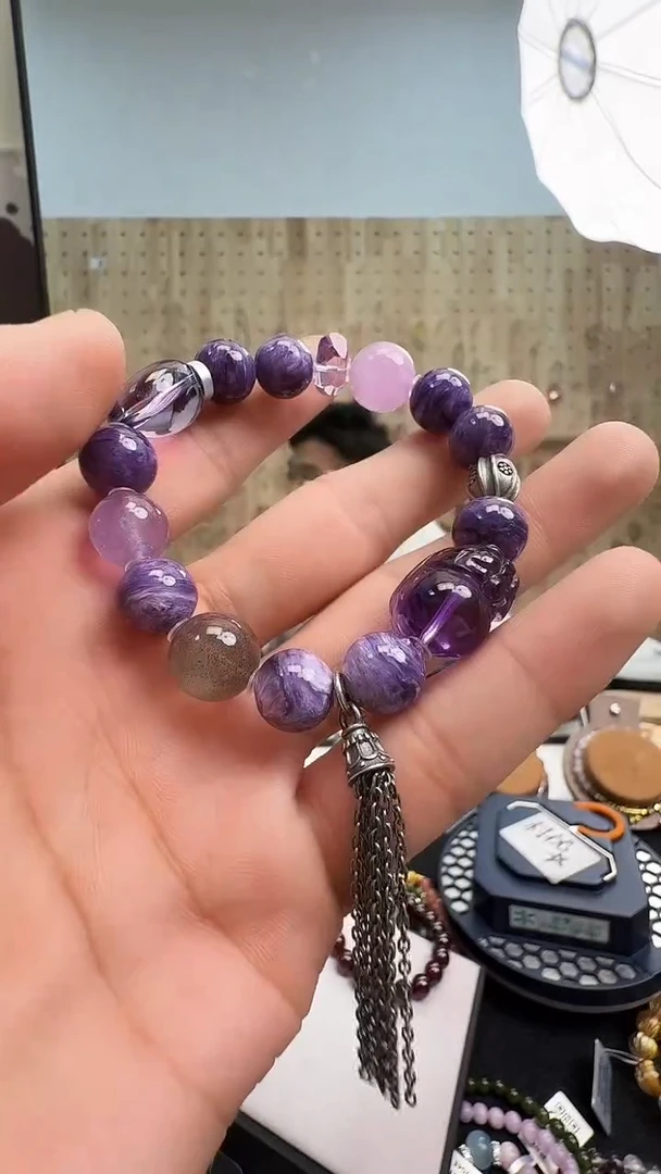 银S925镶嵌手链水晶村1573 约11mm