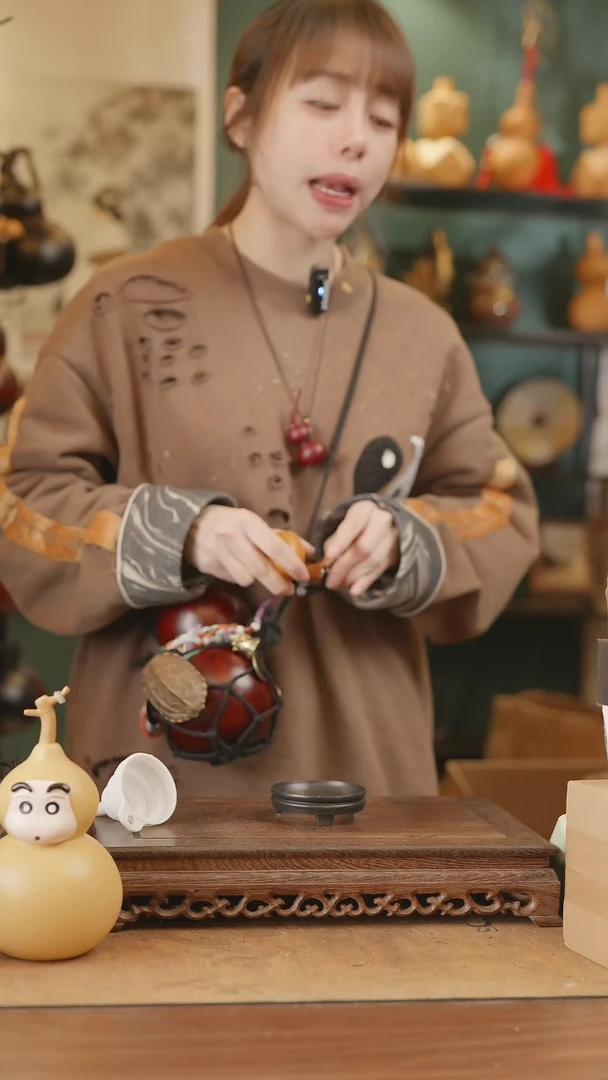 【闪购商品】260号精品天然大漆工艺防渗内胆酒葫芦~