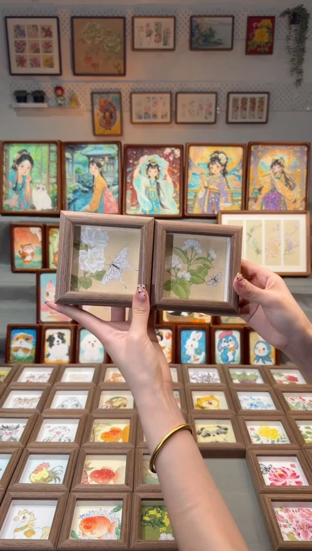 国画茉莉花一对手绘国画11