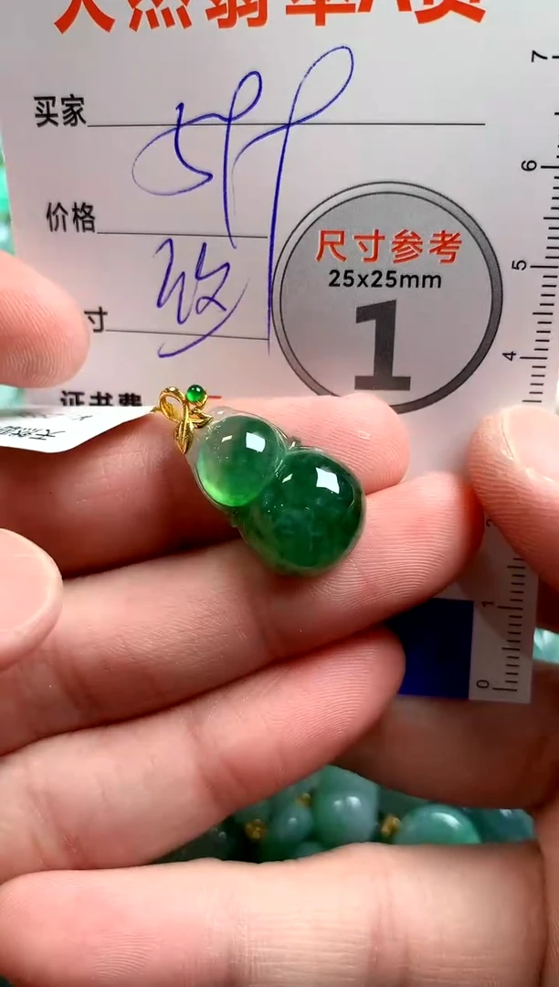 翡翠18K金镶嵌颈饰0565951397