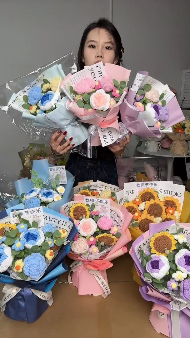 三朵教师节花束专拍