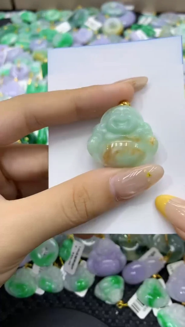 颈饰未镶嵌翡翠天然缅甸翡翠A货