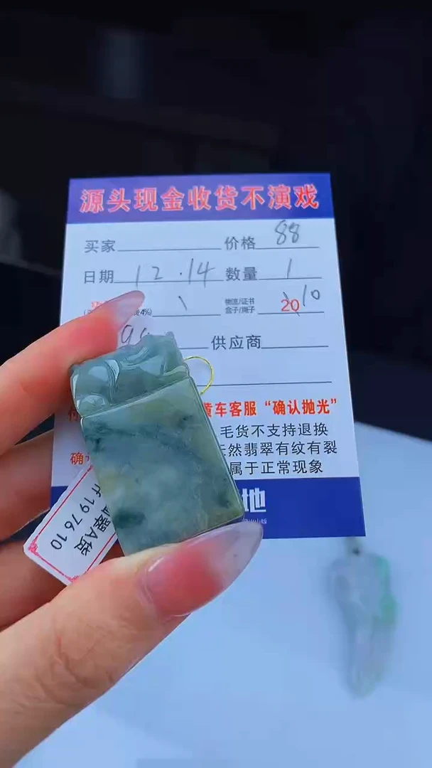 颈饰未镶嵌翡翠天然A货翡翠