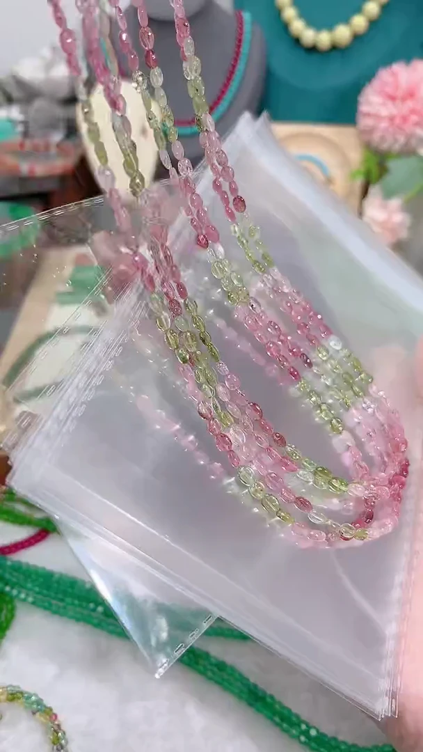 银S925镶嵌颈饰碧玺多样性发其一299