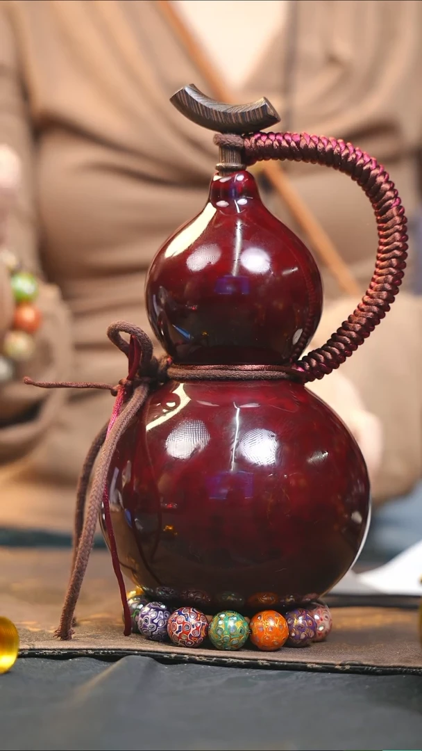 【闪购商品】WD201漆艺酒葫芦不包手串及旋转底座