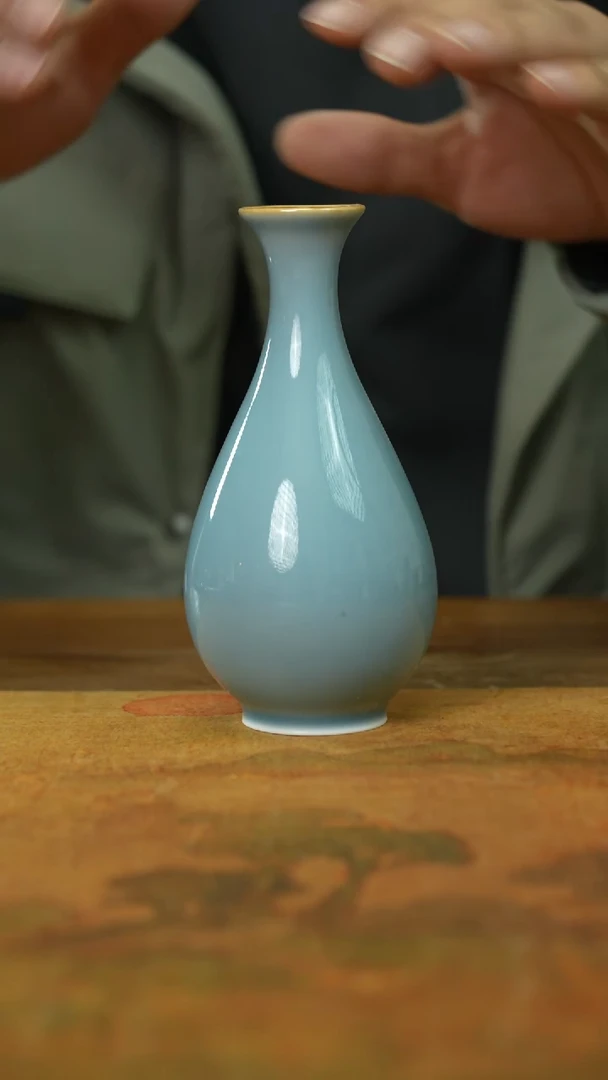 【闪购商品】瓷片景德镇上庄陶瓷微瑕天蓝醒酒器