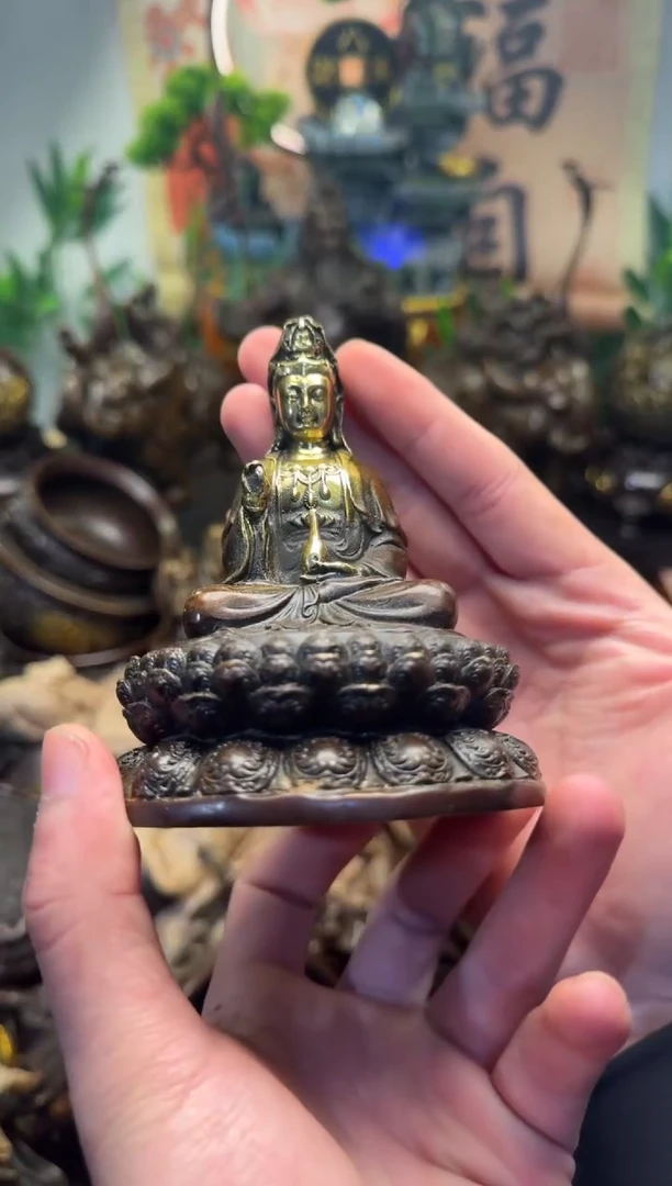 买铜就来旺铜杂货铺！（观音像）