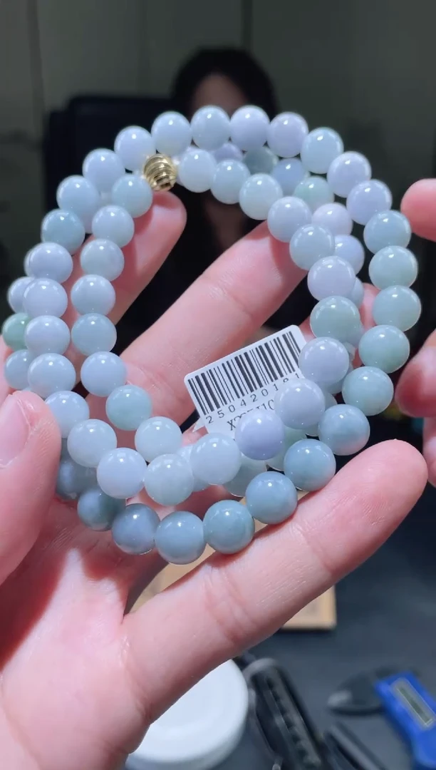 未镶嵌定制翡翠珠串 拍一发一