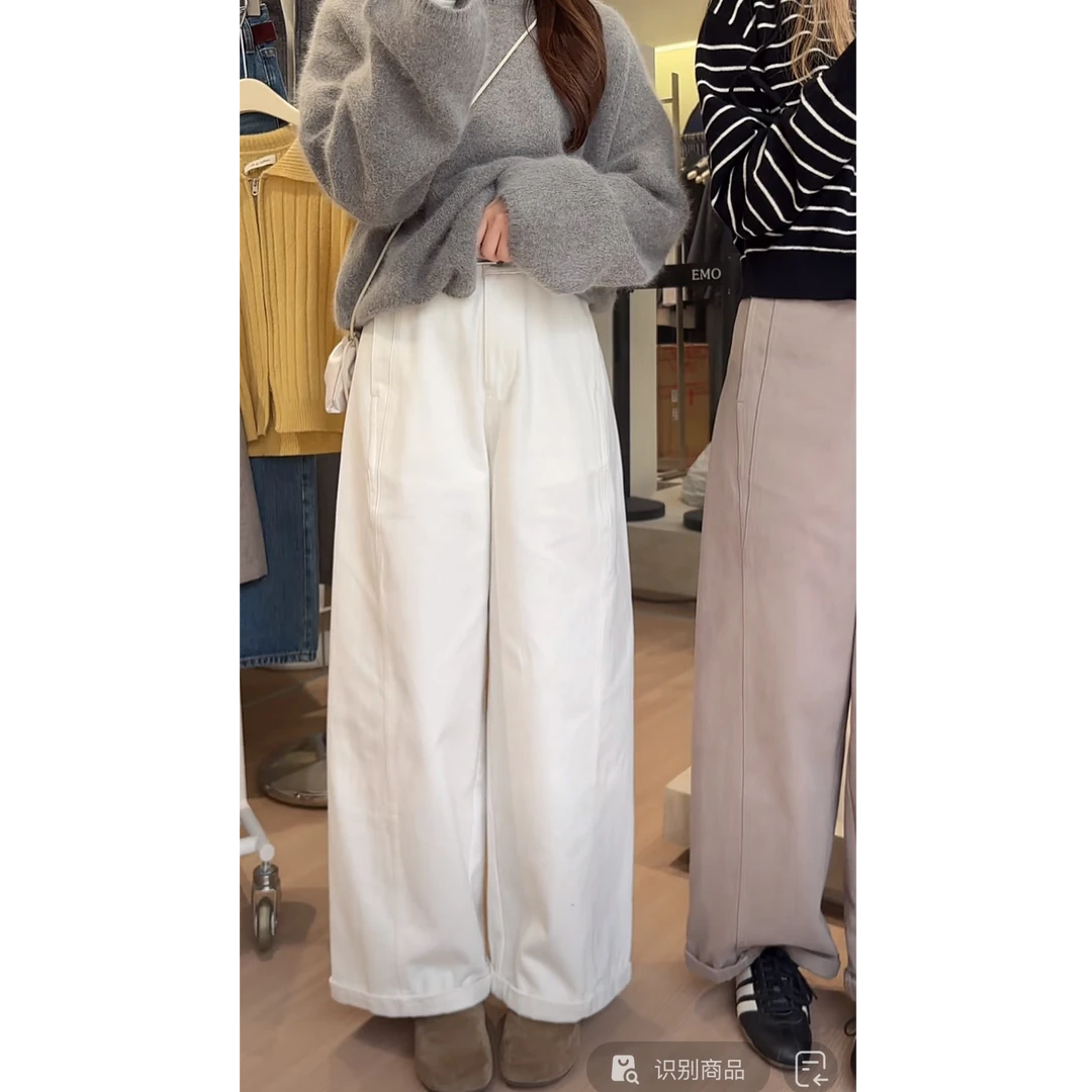 L-14542#EMONI#『腿型救星』肉肉腿都能遮显瘦遮胯休闲阔腿裤（福利）