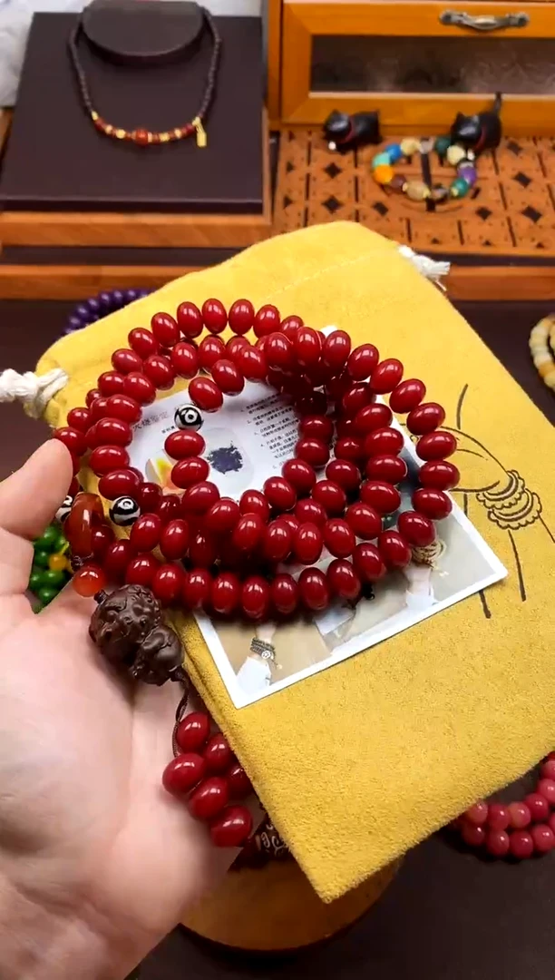 【闪购商品】白玉菩提手串红菩提108颗跑环