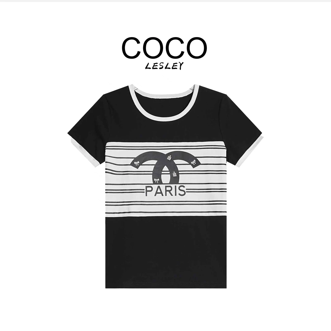【 COCO LESLEY】A79173新款洋气百搭短袖