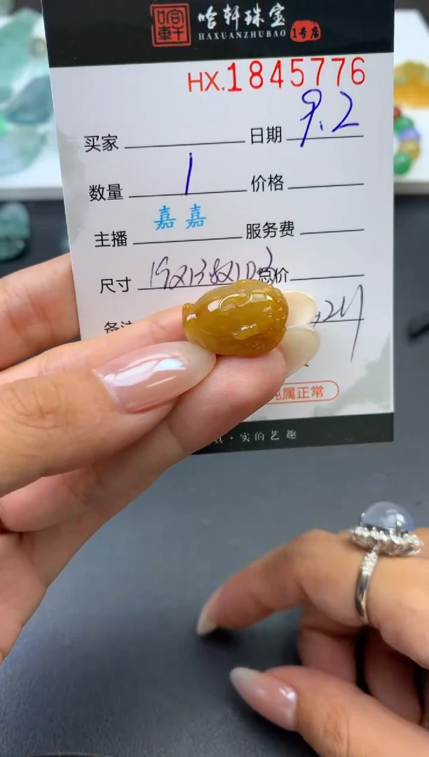 未镶嵌挂件翡翠哈轩 挂件1