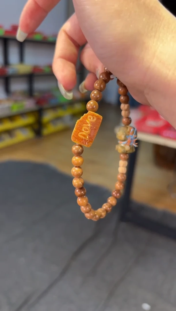 【闪购商品】蜜蜡手链未镶嵌6mm库克蜜蜡德芙手机链