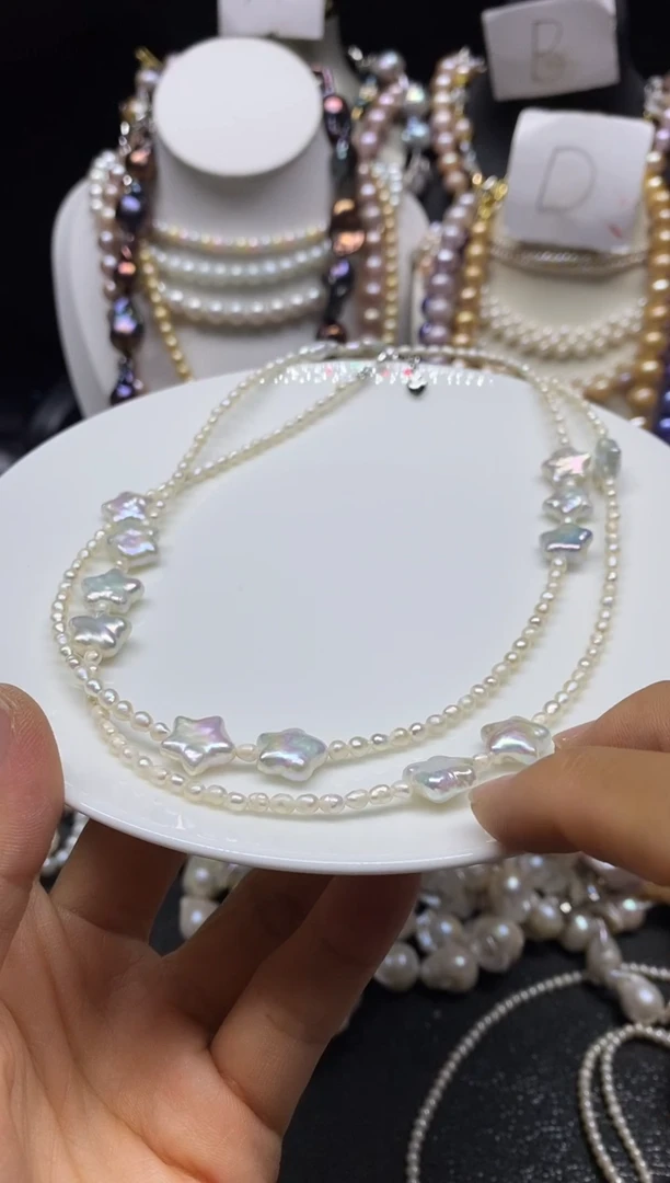 淡水珍珠未镶嵌颈饰多人