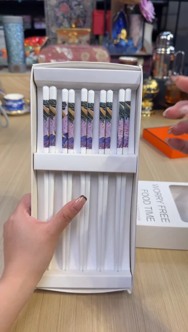 101绮梦花语筷子套十