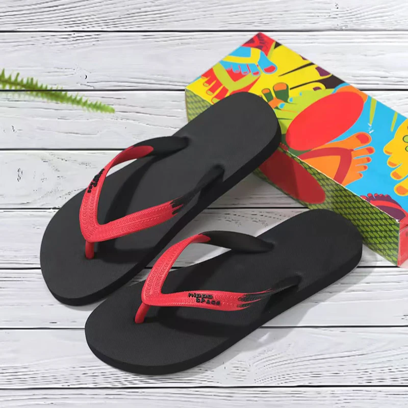 泰国橡胶人字拖男士拖鞋夏季新款软底防滑防臭夹趾外出沙滩凉拖