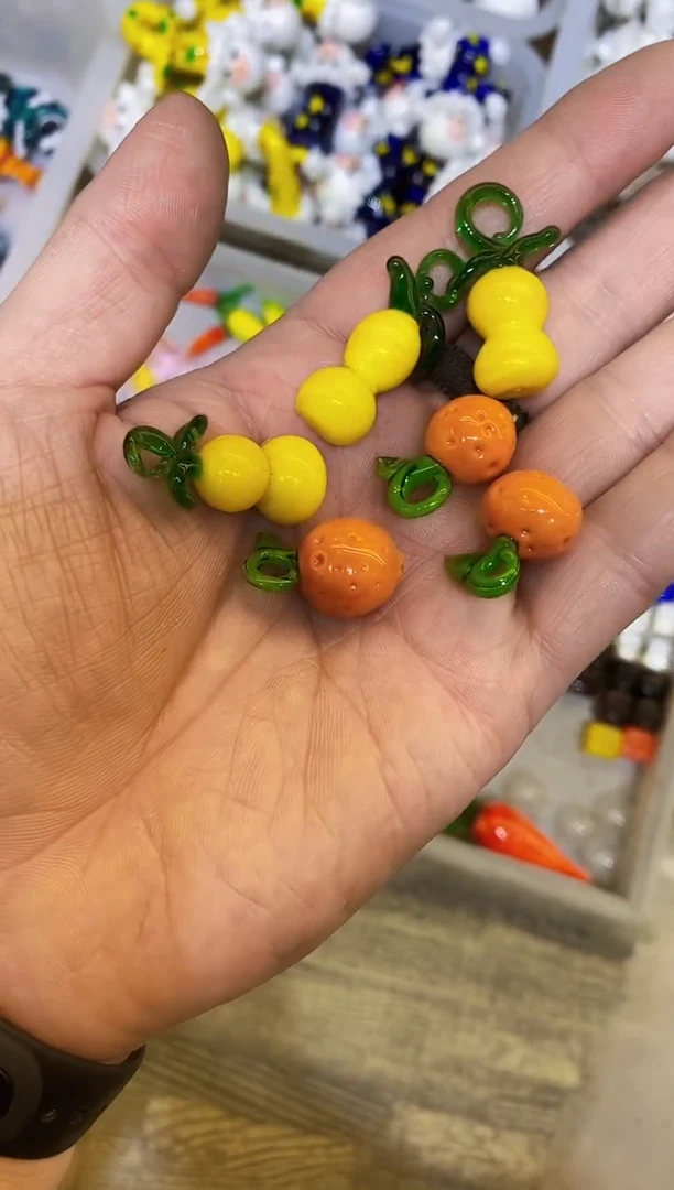 琉璃手工艺品6件摆件