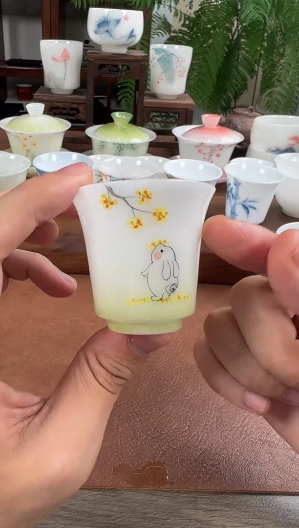 杯子优质瓷土茶具单品上新