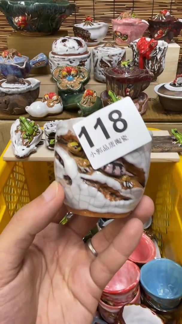 張*118精美粗陶手工柴烧