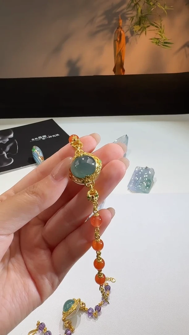 【闪购商品】翡翠颈饰银S925镶嵌【鑫鑫】