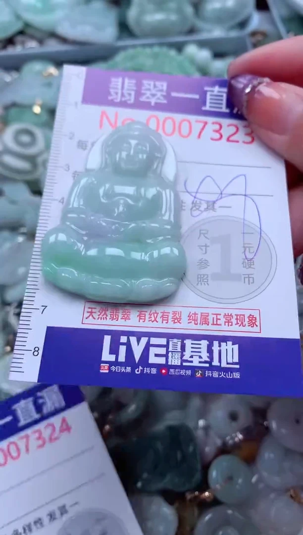 翡翠未镶嵌吊坠(不含链)7323