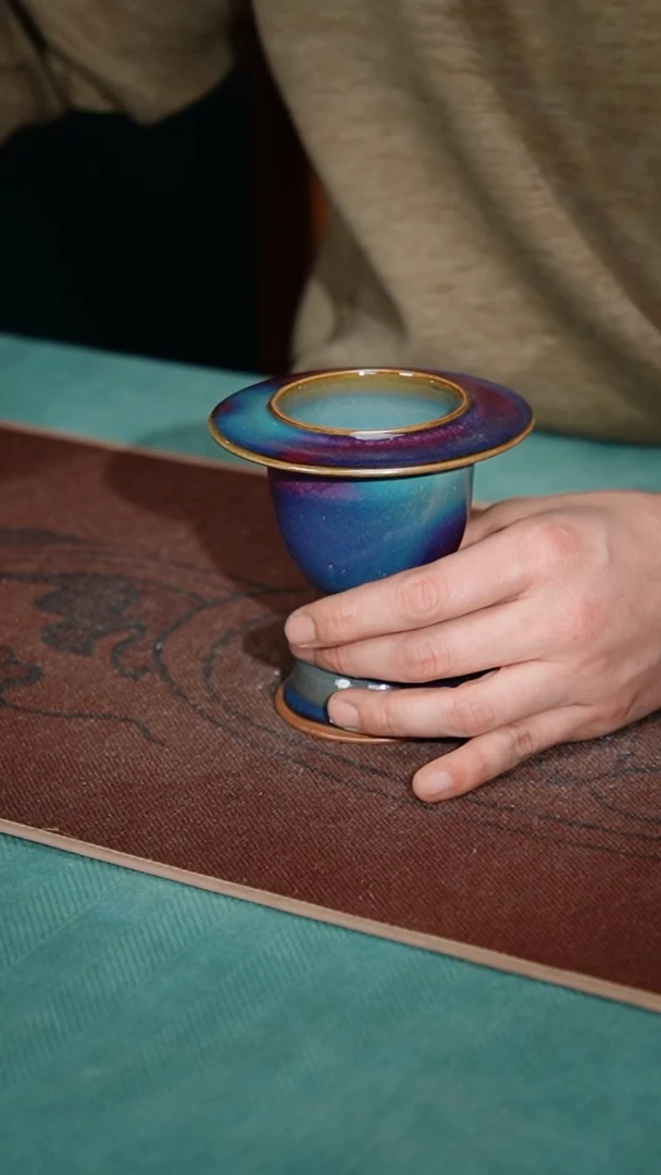 【闪购商品】68-1蛛肚行炉（宋钧点斑）