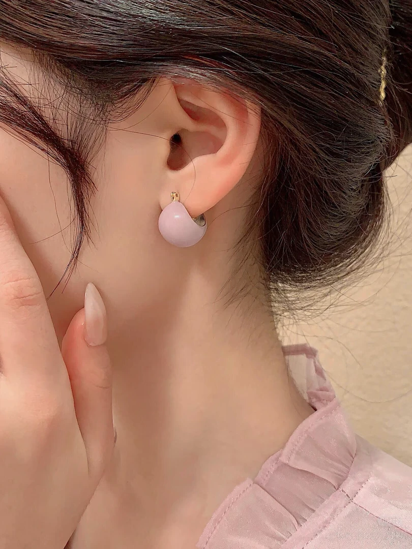 铜合金耳饰 小众设计复古轻奢时尚简约个性气质百搭E116