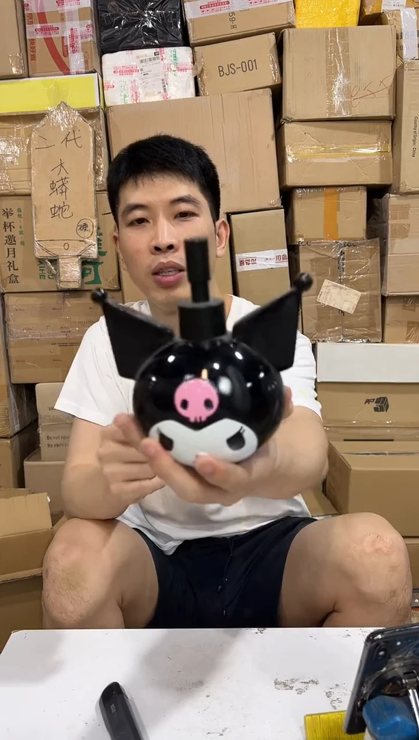瓷片库洛米头按压瓶 树脂