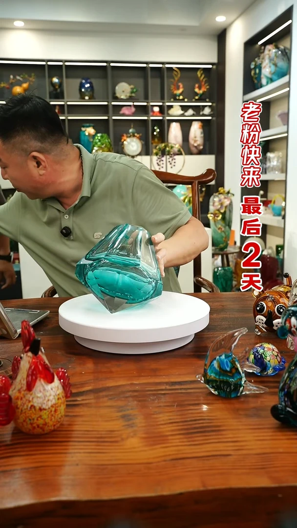 琉璃手工艺品外贸尾货花瓶117