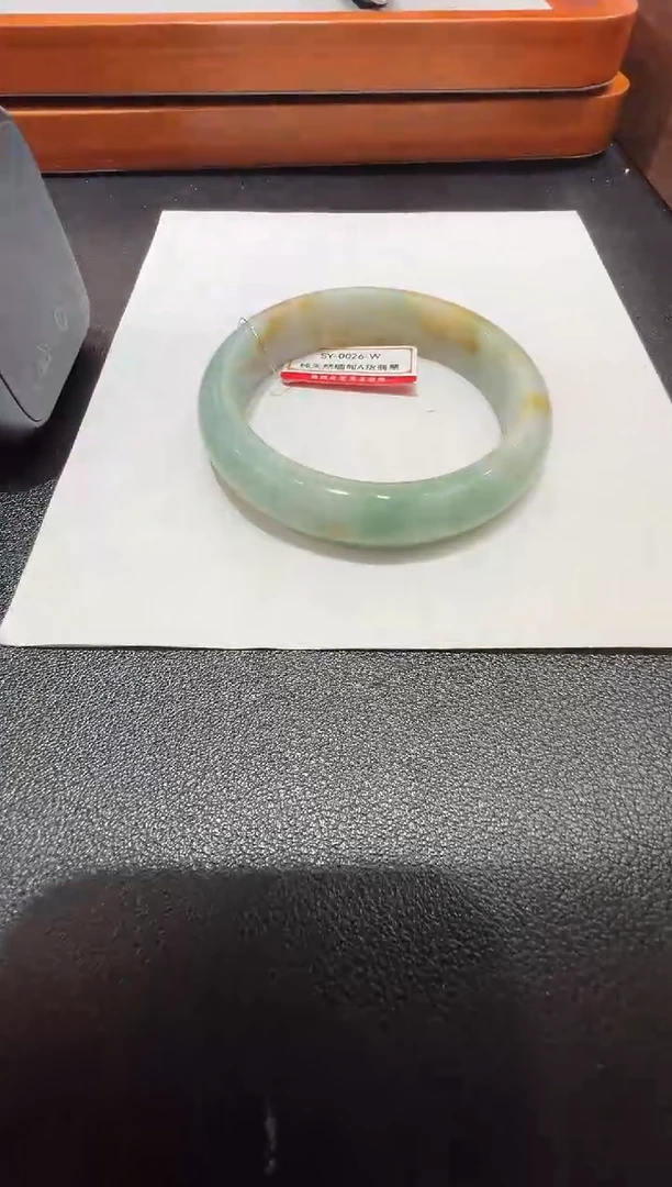 纯天然缅甸A货翡翠手镯54-55mm-26号