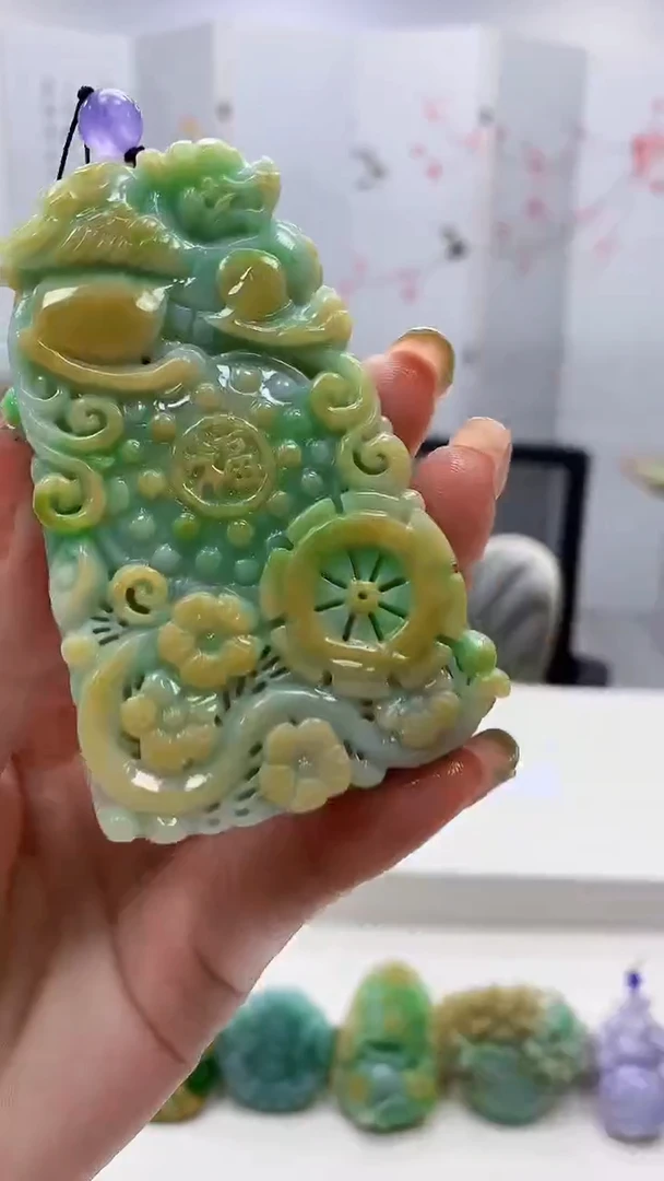 未镶嵌定制翡翠4829ry-毛货挂件97