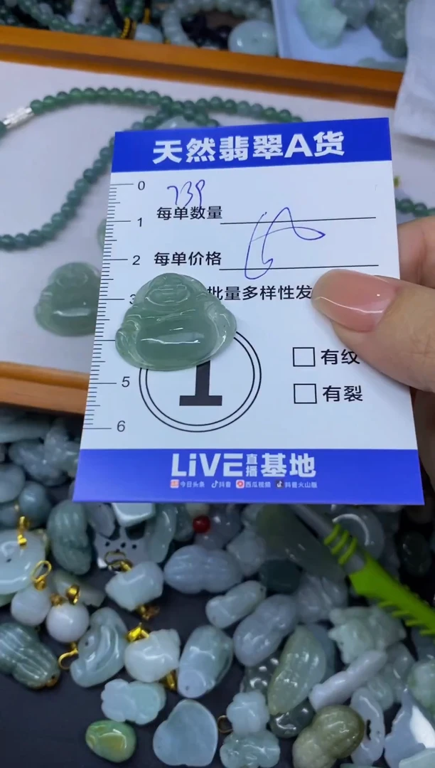 颈饰未镶嵌翡翠天然翡翠A货批量多样性发一件