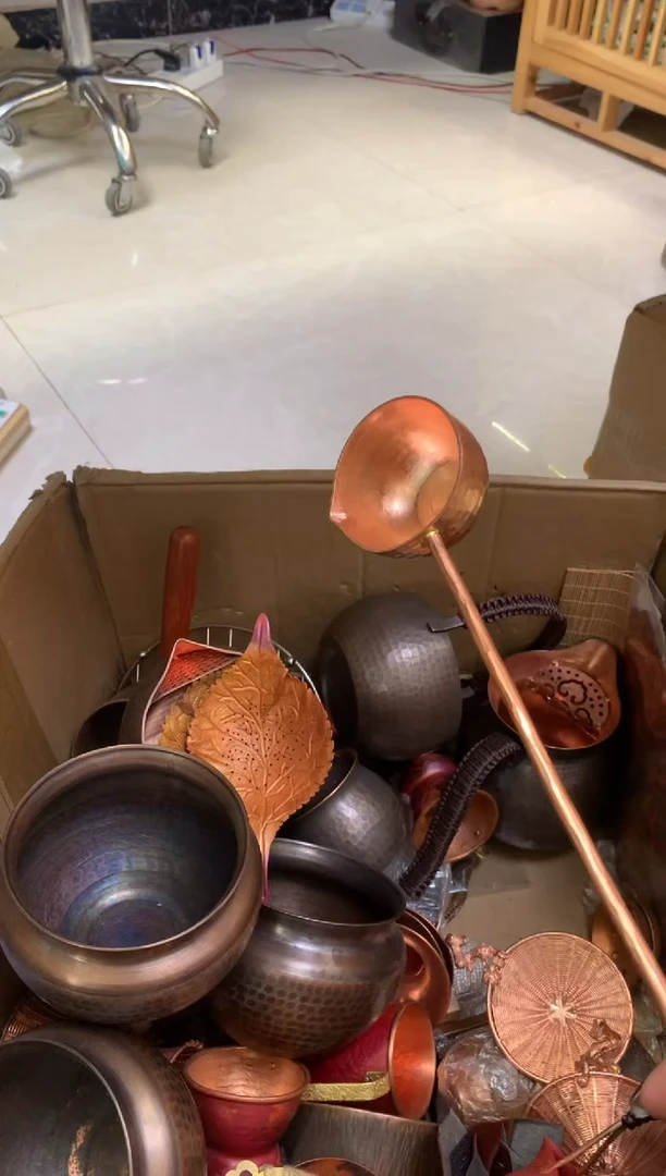 紫铜手工长把勺子