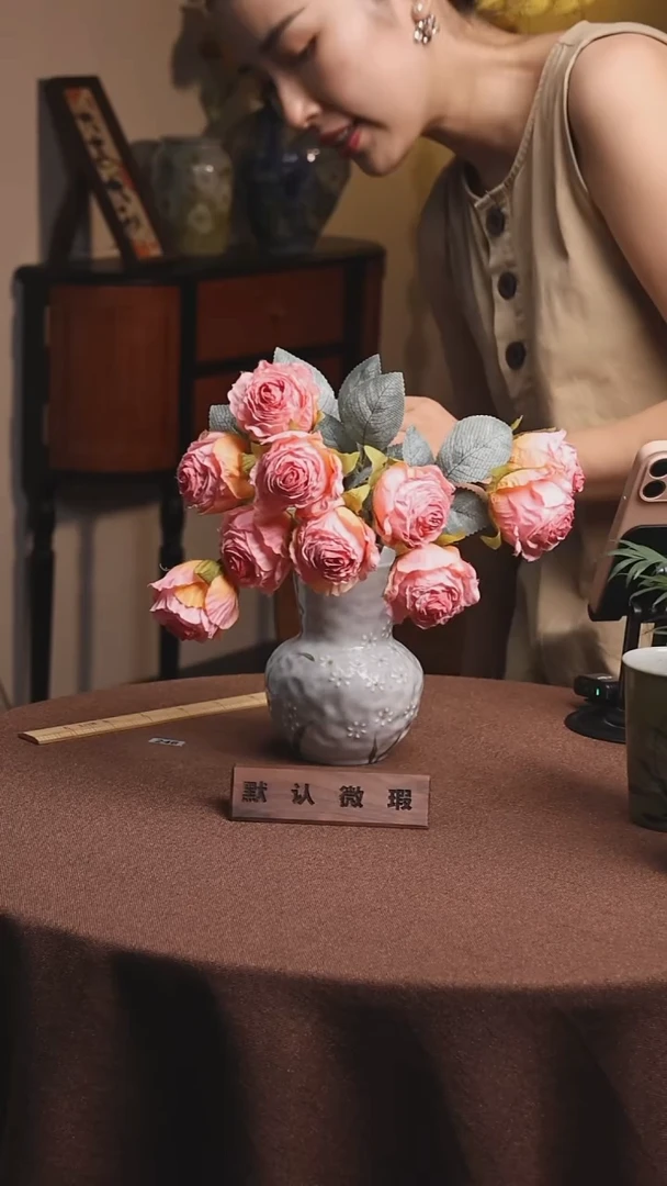 瓷片景德镇原创陶瓷花器不带花