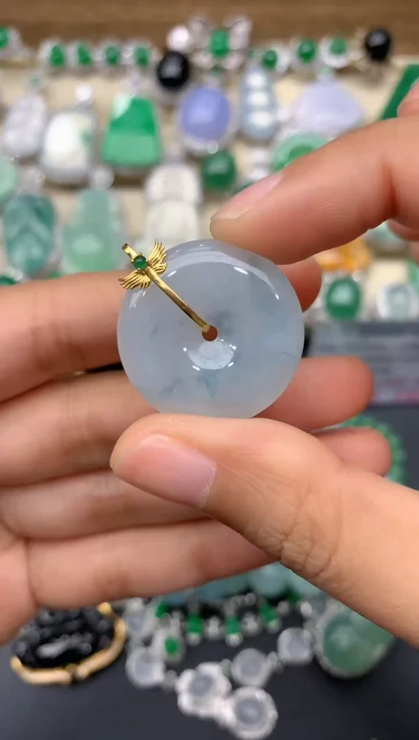 【闪购商品】翡翠颈饰18K金镶嵌33-中国好珍宝1